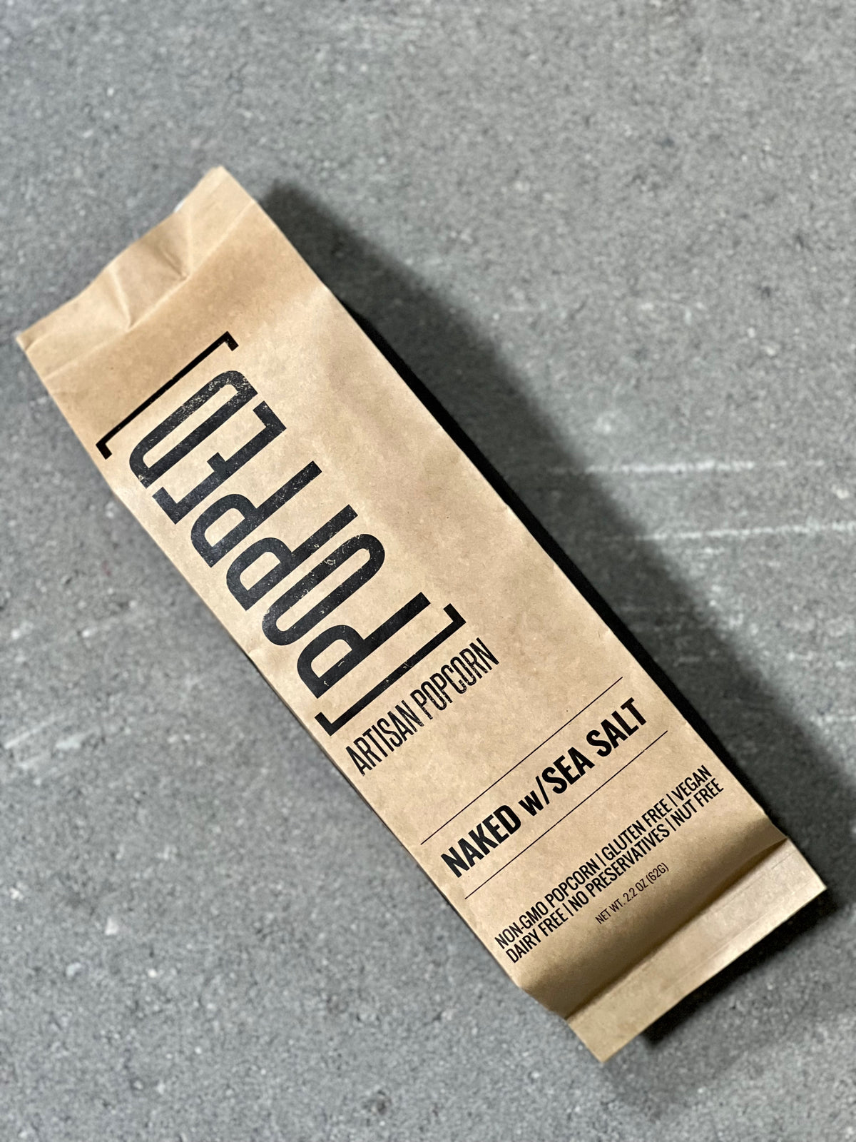 [ Naked w/ Sea Salt ] [POPPED] Artisan Popcorn