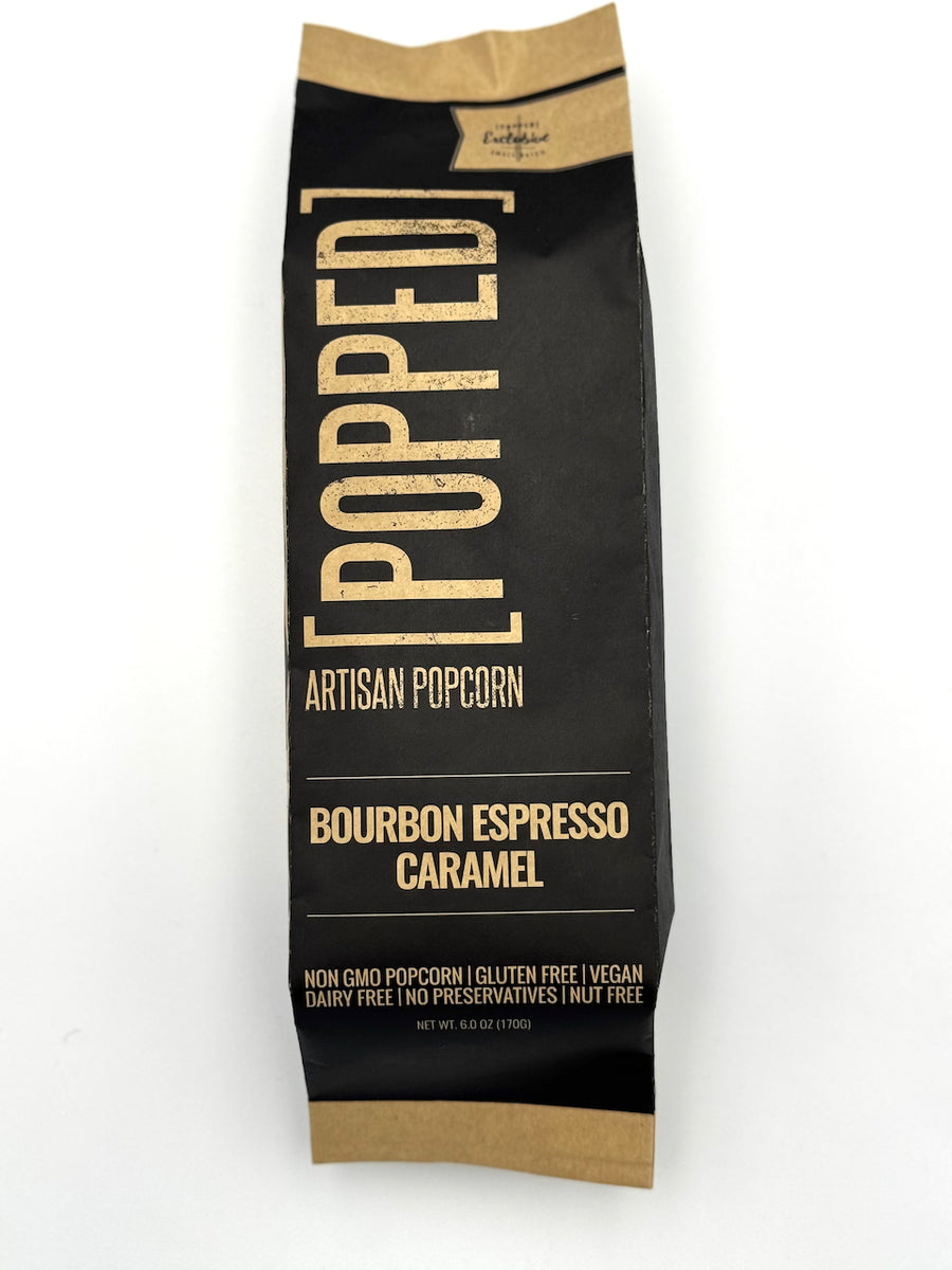 BOURBON ESPRESSO CARAMEL– [POPPED] Artisan Popcorn
